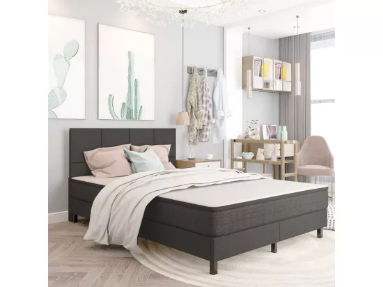 Tête de lit Gris foncé Tissu 180x200 cm