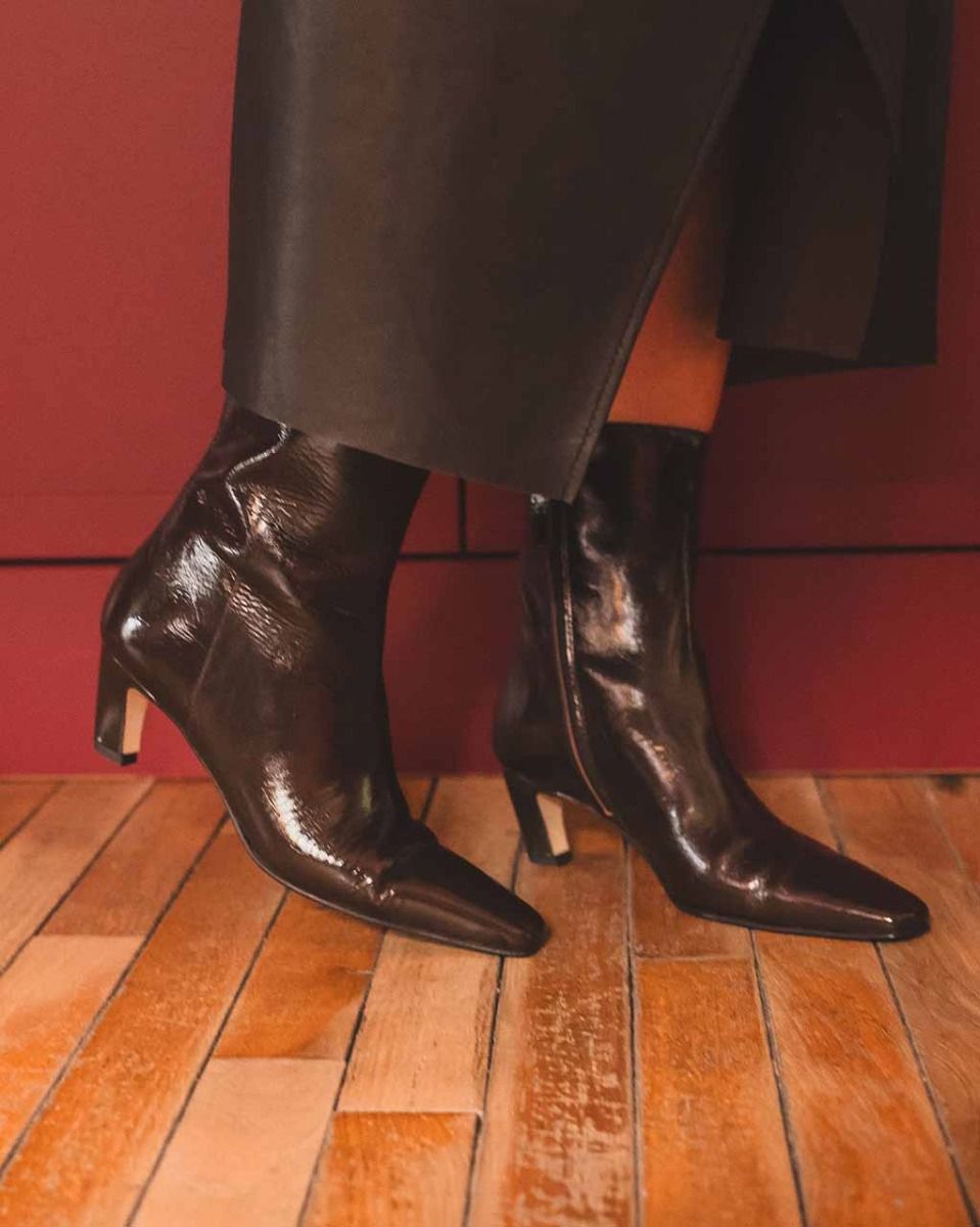 Odare Phaedra Donkerbruin Dames Enkelboots