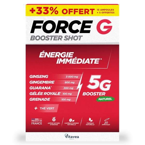 Force G Booster Shot 15 Ampolas   5 Ampolas Oferta