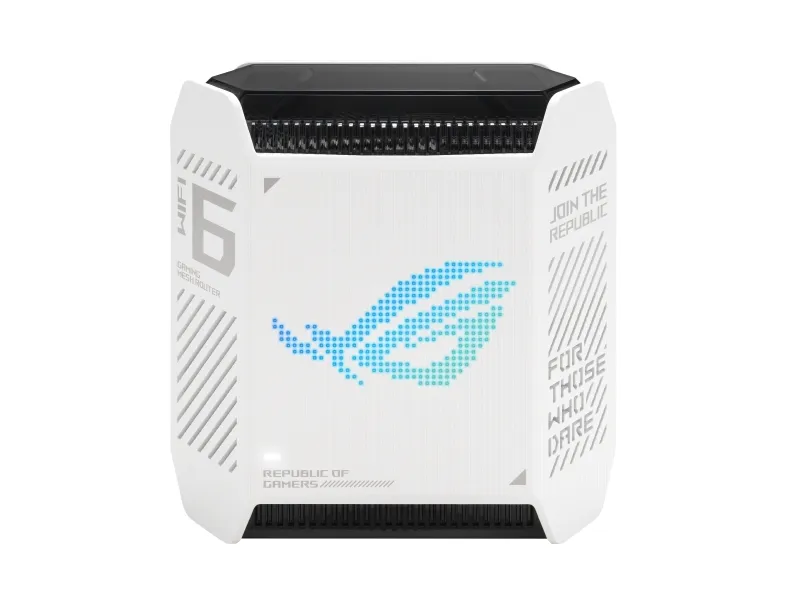 ASUS ROG Rapture GT6 - Wi-Fi-system - (router) - op til 270 kvm - mesh 1GbE, 2.5GbE - Wi-Fi 6 - Dual Band