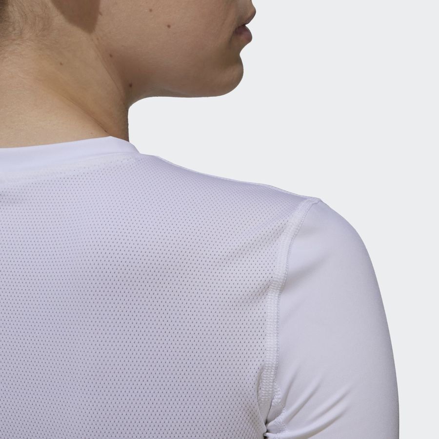 adidas T-shirt d'Entraînement Techfit - Blanc/Noir Femme