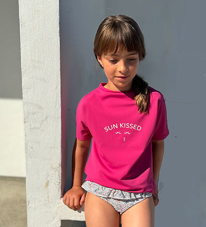 Petit Crabe Badeshirt - Luna - UV50+ - Maulbeere