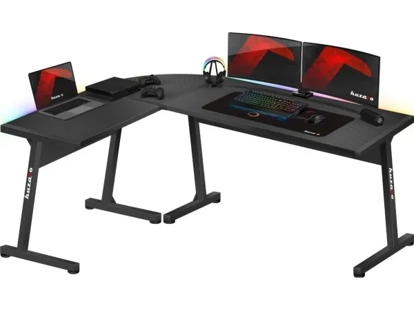 Huzaro Hero 6.0 Balck RGB gaming-skrivebord