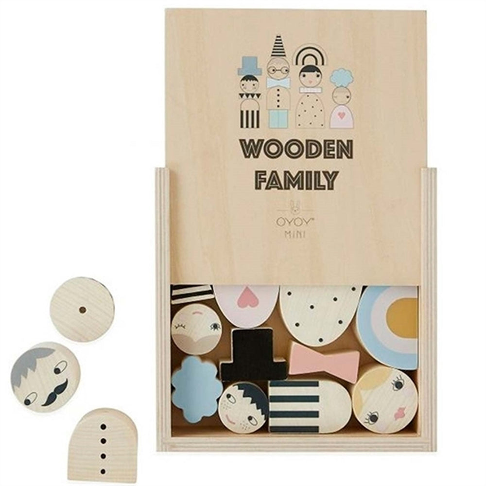 Wooden Family Bricks - OYOY → Luksusbaby.dk