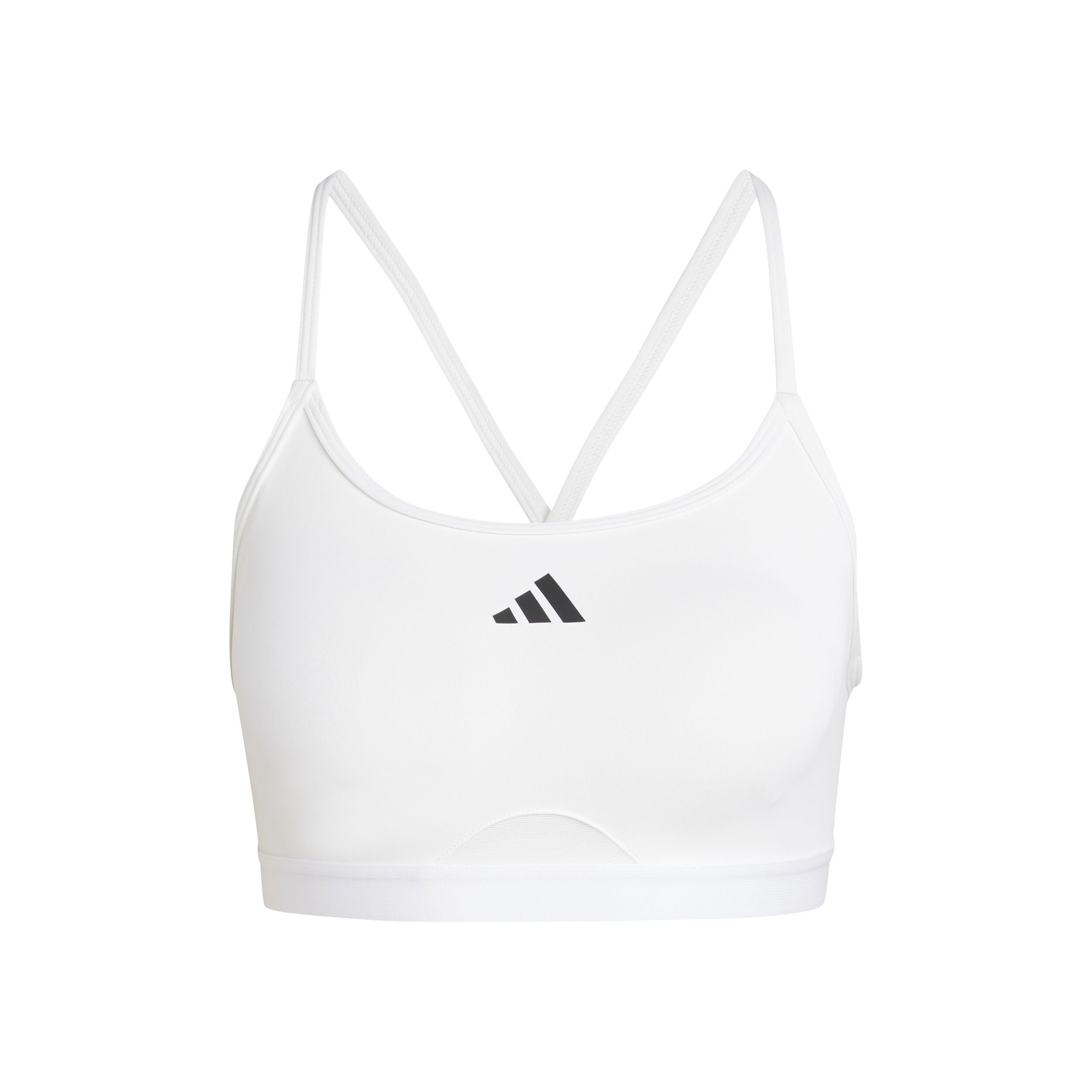 adidas Aeroreact Training 3 Stripes Soutien-gorge Sport Femmes - Blanc