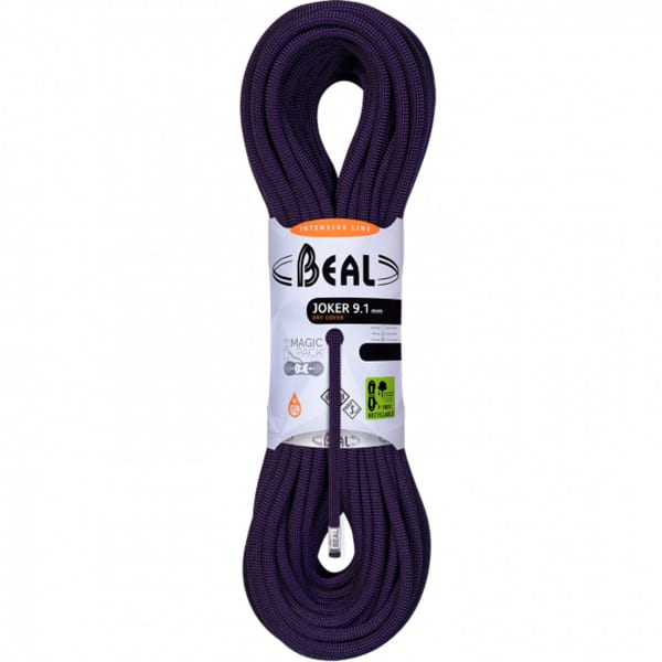 Corde alpinisme BEAL JOKER 9.1MM x 80M PURPLE