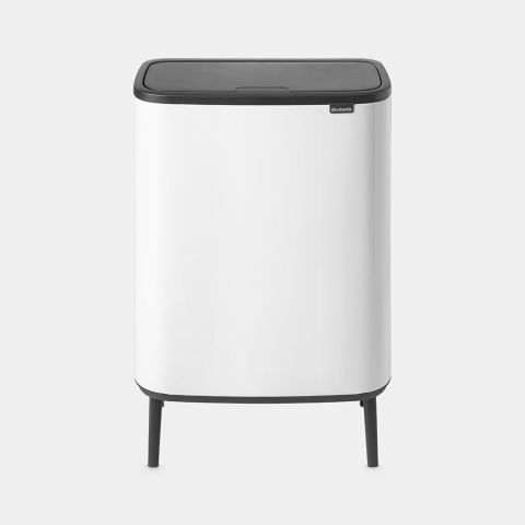 Bo Touch Bin Hi, met 1 binnenemmer, 60 liter - White