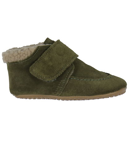 Pom Pom Leder-Krabbelschuhe Mit Futter - Shepheard Klettband - K