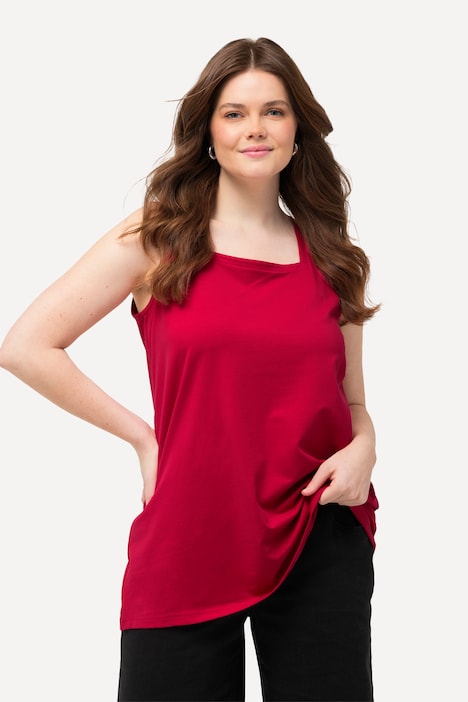 Longtop, Classic Fit, Carree-Ausschnitt, ärmellos