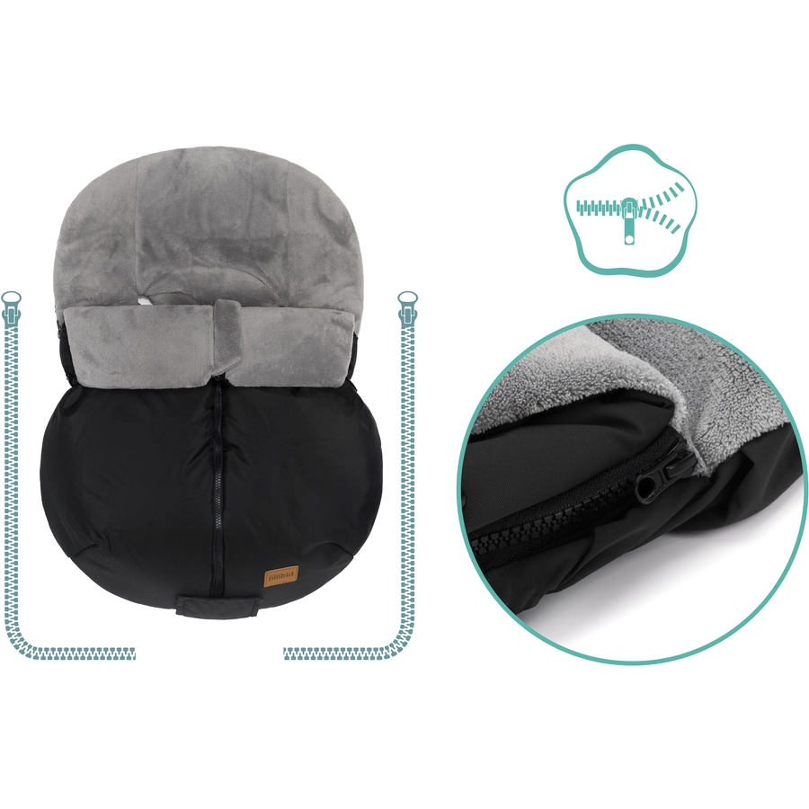 fillikid Winterfußsack Sella Gr.0 Schwarz