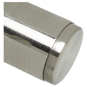 Intensions eindknop Refined 28mm RVS 2 stuks