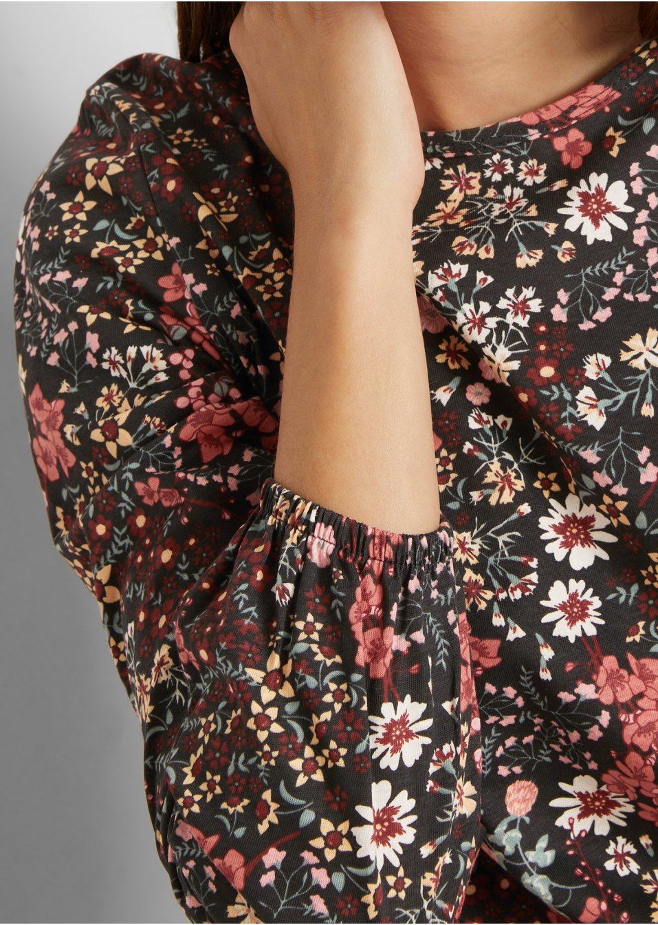 T-shirt tunique imprimé en coton