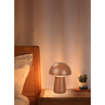 Tafellamp Mush draadloos LED 3W USB oplaadbaar, brique