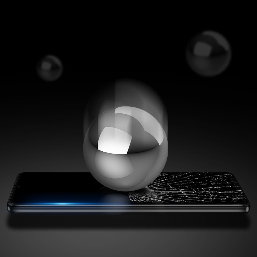 Samsung Galaxy A55 Full-Screen Vollbild Panzer Glas Display mit Rahmen - Schwarz