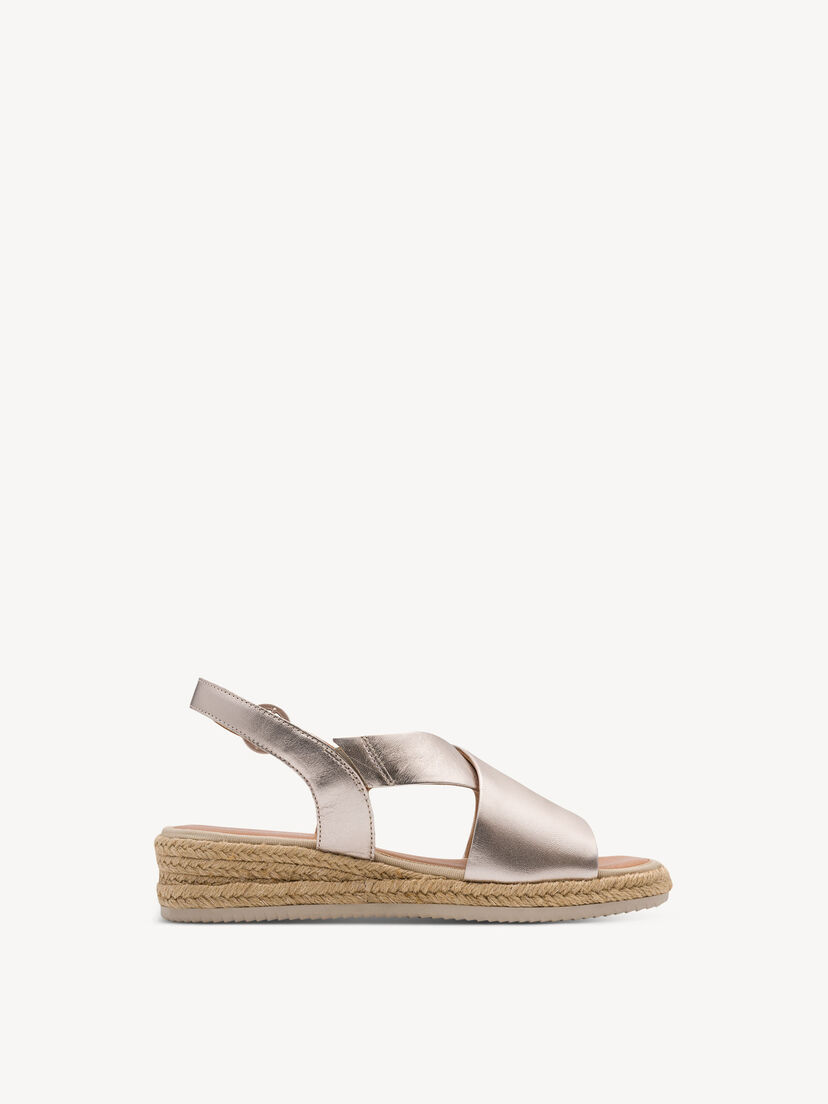 Leren Sandaaltje - metallic