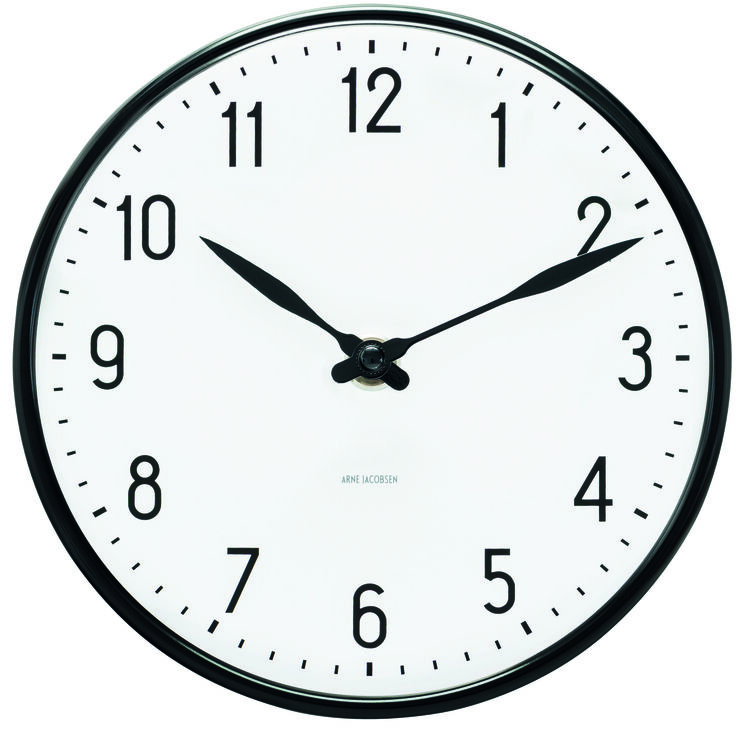 Arne Jacobsen Clocks AJ station væg-ur 16 cm. Hvid