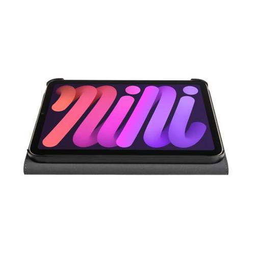iPad Mini 7 (2024) / Mini  6 (2021) EasyClick 2.0 Leder Tasche Smart Case Flip Cover Hülle mit Aufsteller (V10T58C1) - Schwarz
