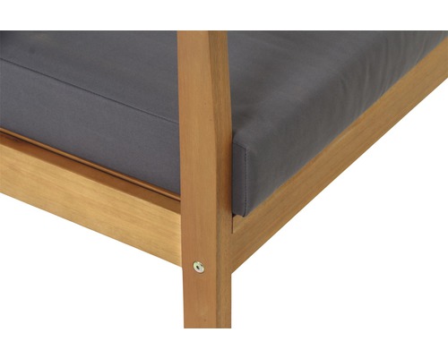 Tavira houten loungeset, 4-delig, grijs