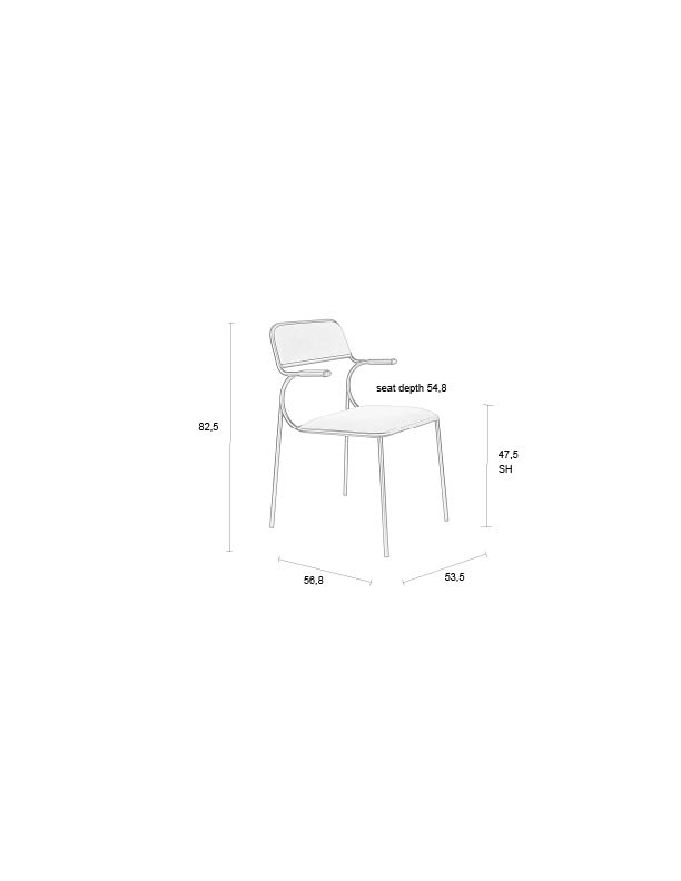 CHAIR ALBA BLACK / BLACK