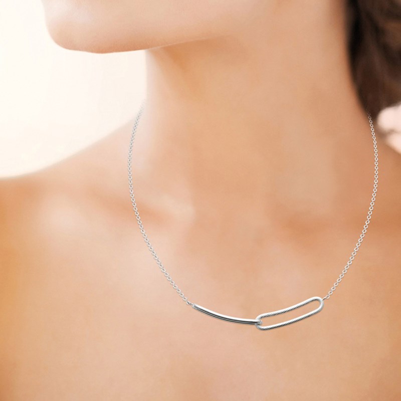 Collier Femme - Argent 925 - Longueur : 45 cm