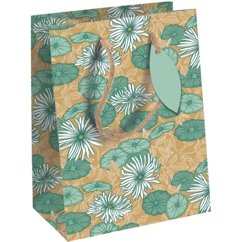 My Garden, kraft, sac moyen 21,5x10,2x25,3 cm - Vert