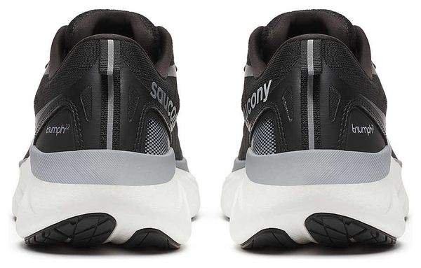 Chaussures Running Saucony Triumph 22 Large Noir/Blanc Femme