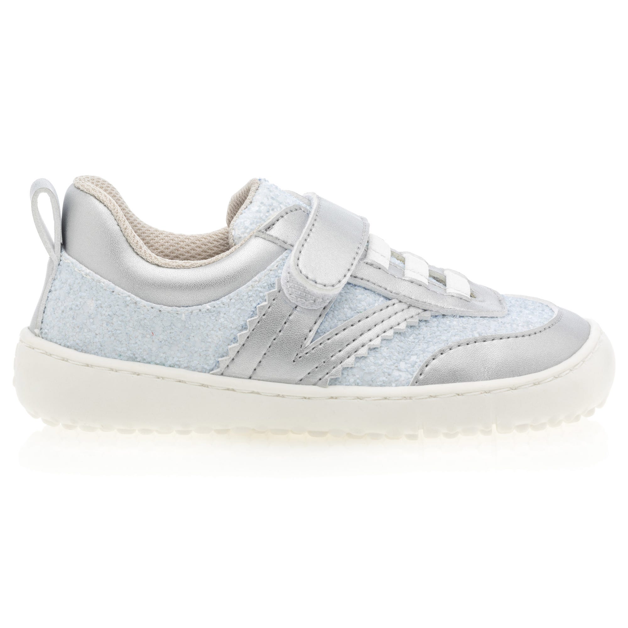 Baskets basses Fille argent