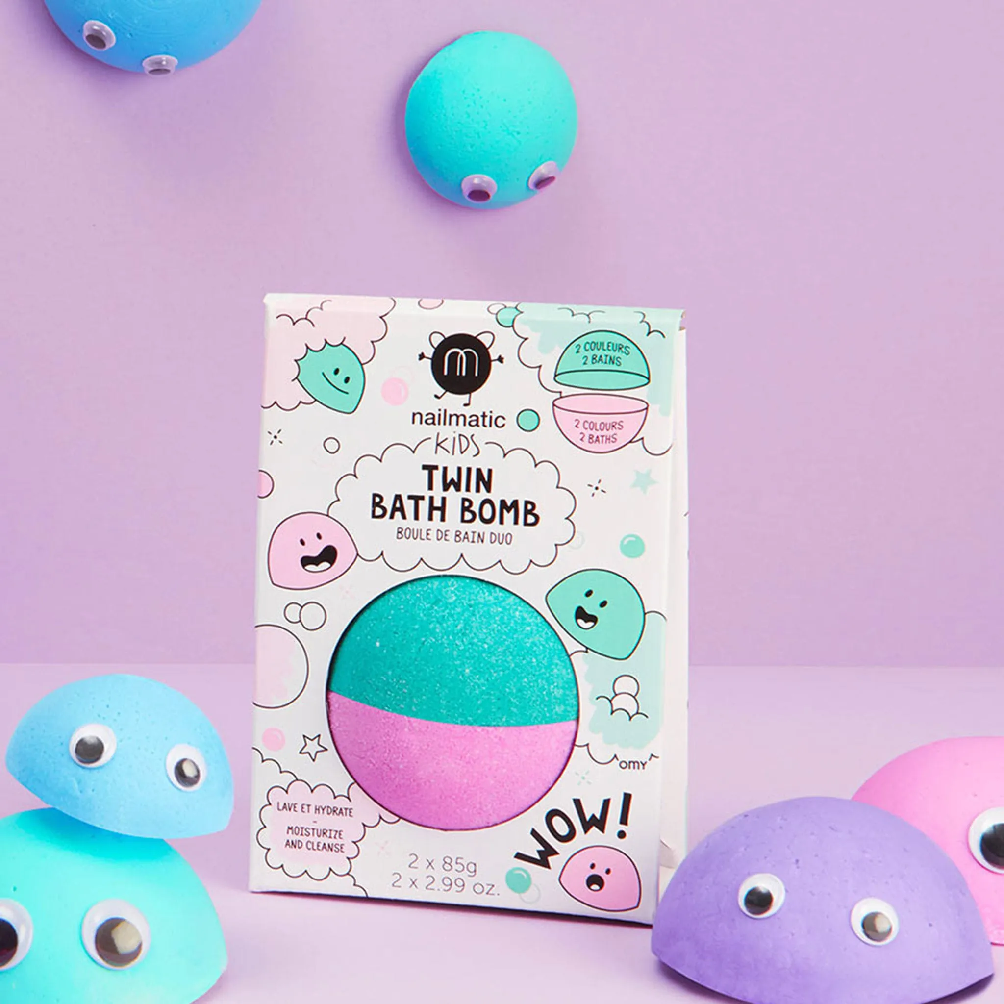 Nailmatic Bombe de Bain Twin - Rosevert