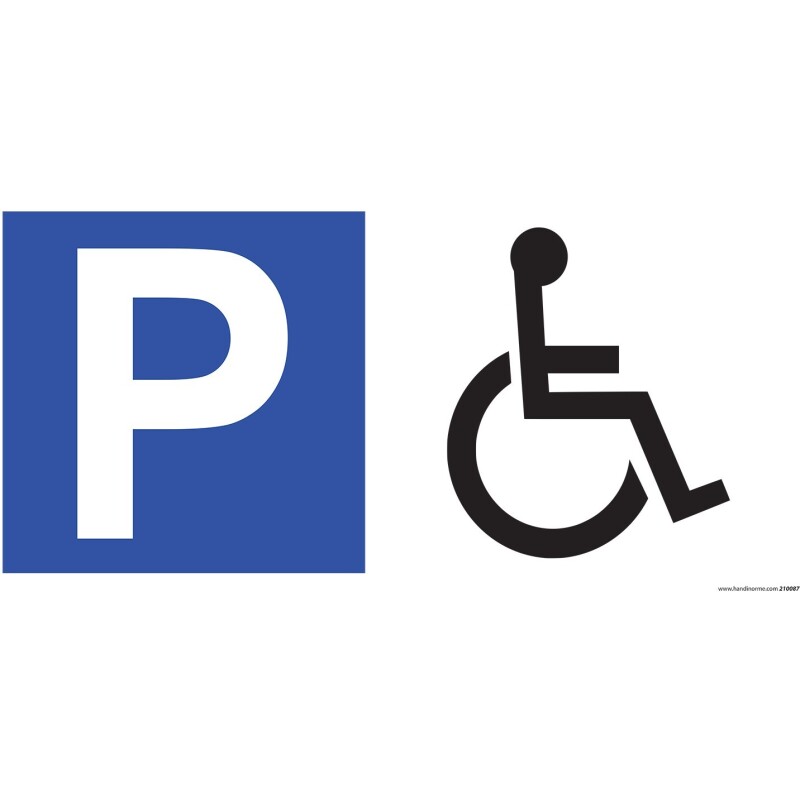 Kit Panneau Parking - P symbole PMR