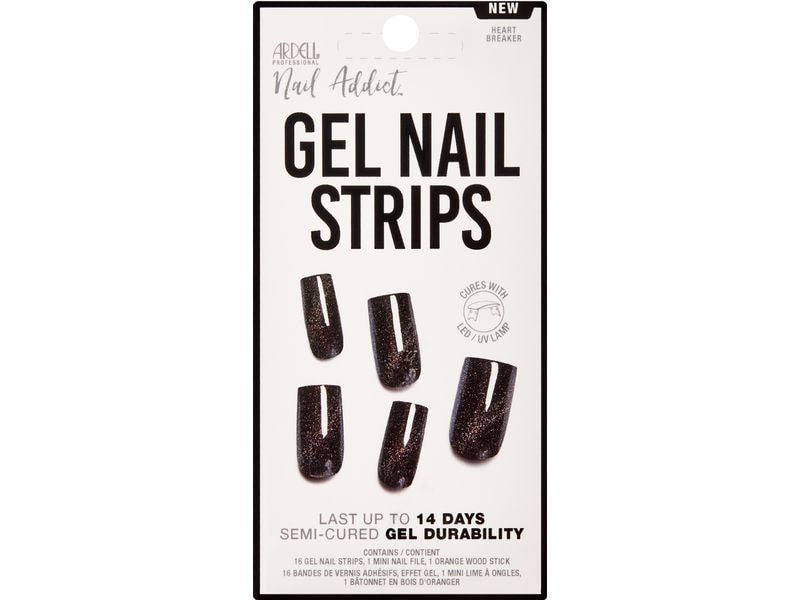 Ardell Gel Nail Strips Heart Breaker 16 Stück Nagellack, der nicht trocknen muss, nicht absplittert und auch noch länger hält