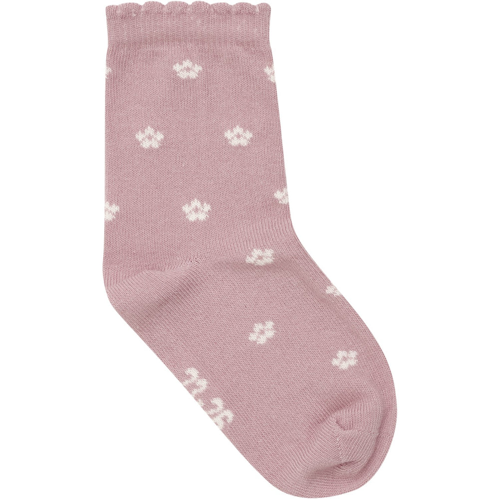 Køb Minymo Ash Rose Strømper Med Lettuce Hem 2-Pak