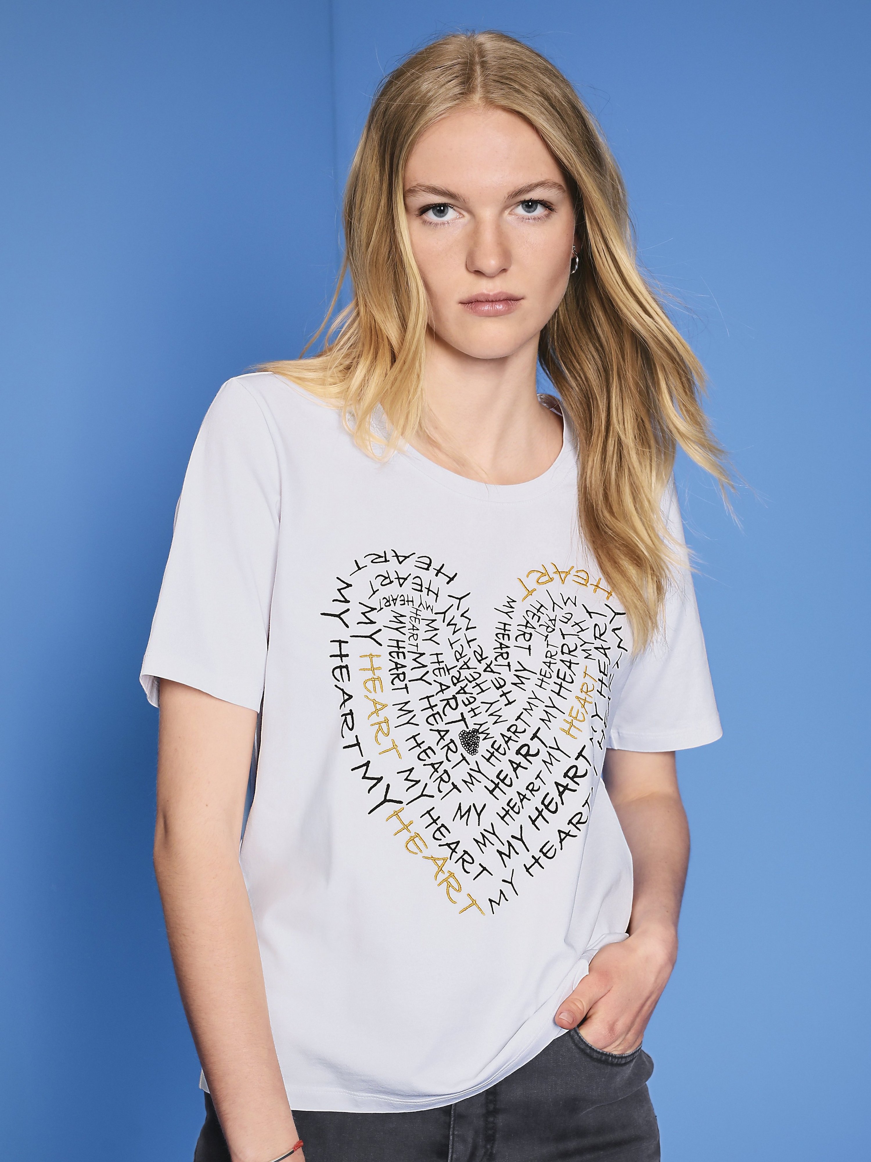 Rundhals-Shirt
