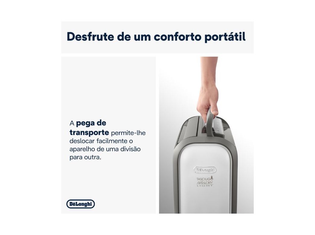 DESUMIDIFICADOR DELONGHI DNS80 CINZA (20L/DIA)