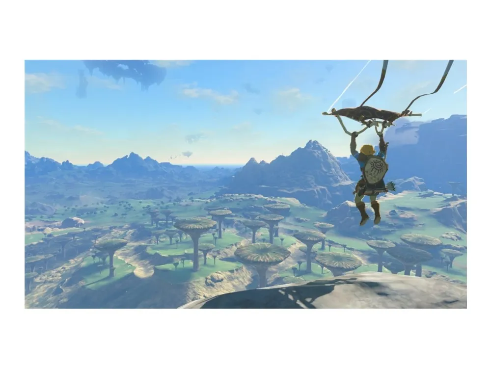 Nintendo | Switch OLED - The Legend of Zelda: Tears of the Kingdom Edition - Spilkonsol - Full HD - 64GB - Sort/Hvid| Inkl. 2 x Joy-Con (Guld/Grøn)