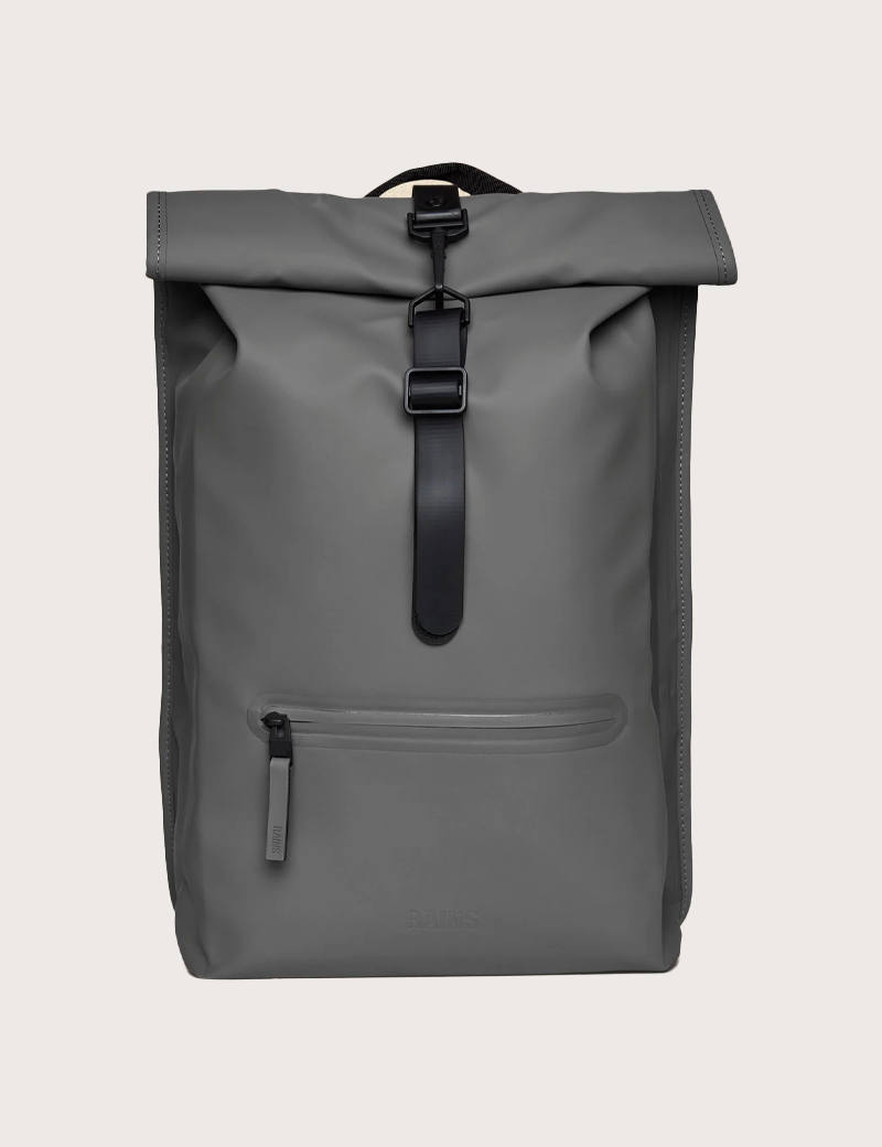 RAINS SAC À DOS ROLLTOP RUCKSACK W3 GRIS