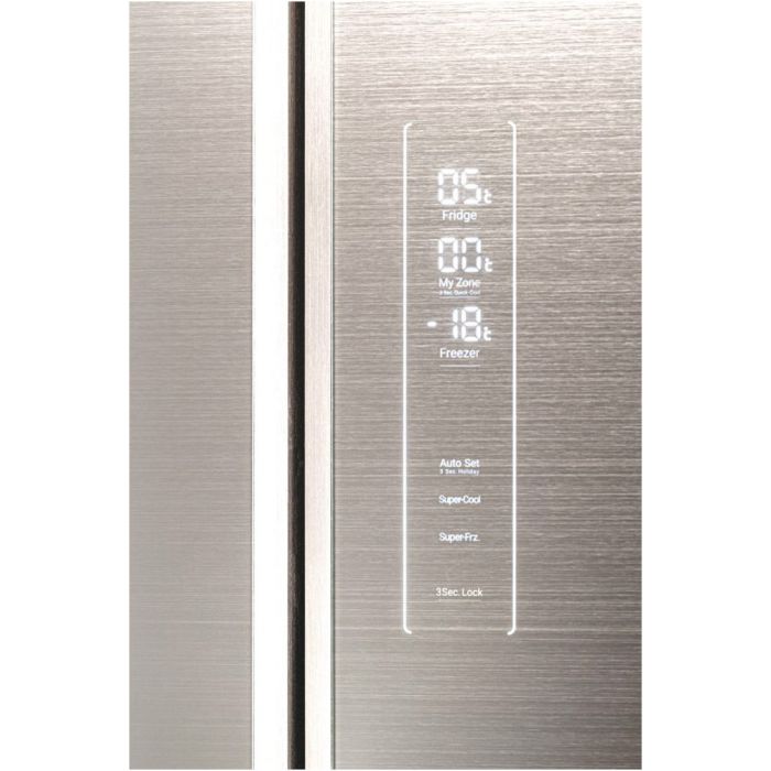 Haier Side-by-Side Cube 83 Serie 7 HTF-508DGS7 Iconic Glass