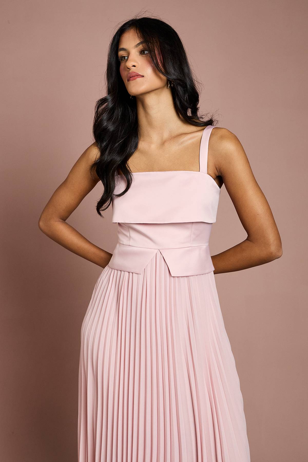 Coast Robe Midi à Encolure Carrée Petite Taille