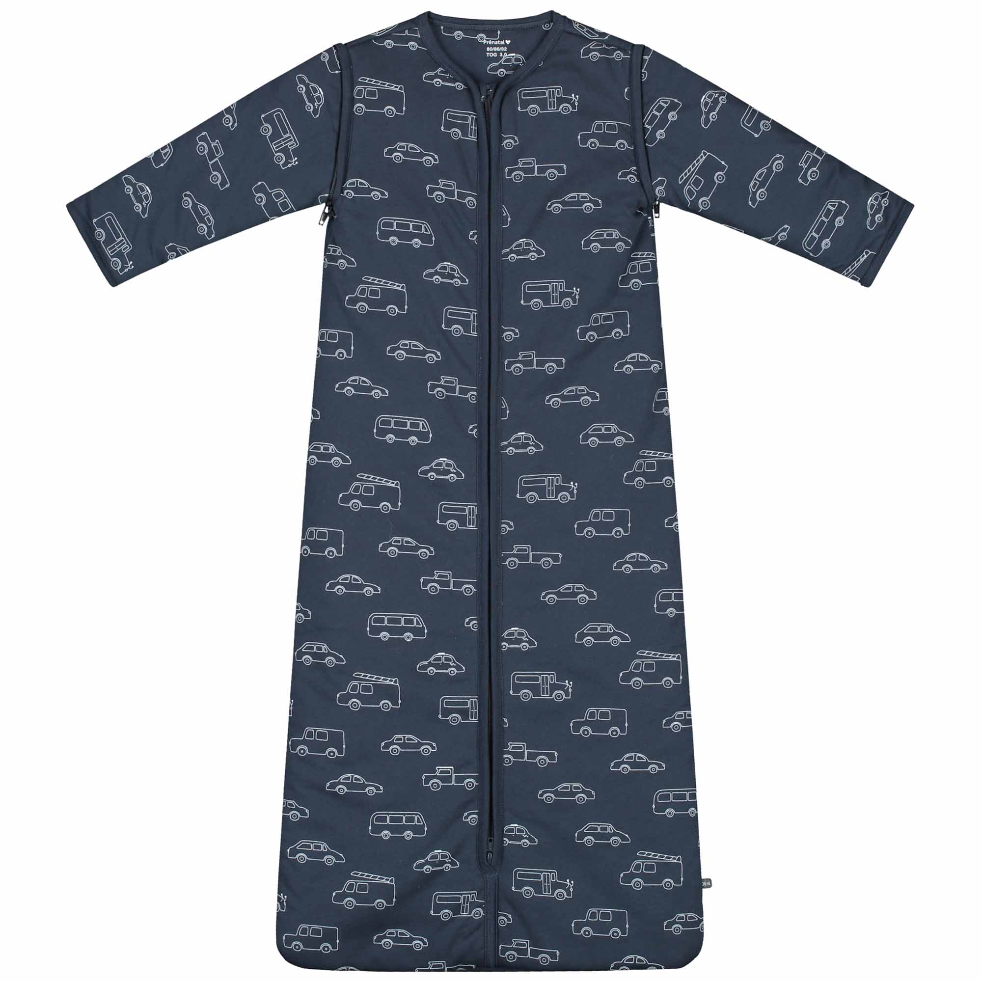 Prénatal slaapzak auto's blauw