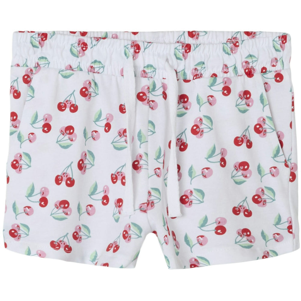 Køb Name It Bright White Cherries Vigga Shorts Noos