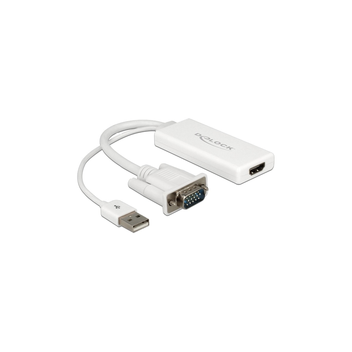 Delock VGA to HDMI Adapter with Audio white