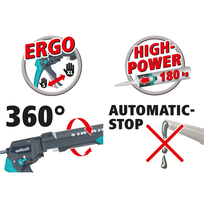 Wolfcraft MG 400 ERGO kitpistool