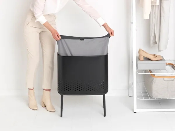 Brabantia Vasketøjskurv Vasketøjskurv BO 60L, mat sort 200526