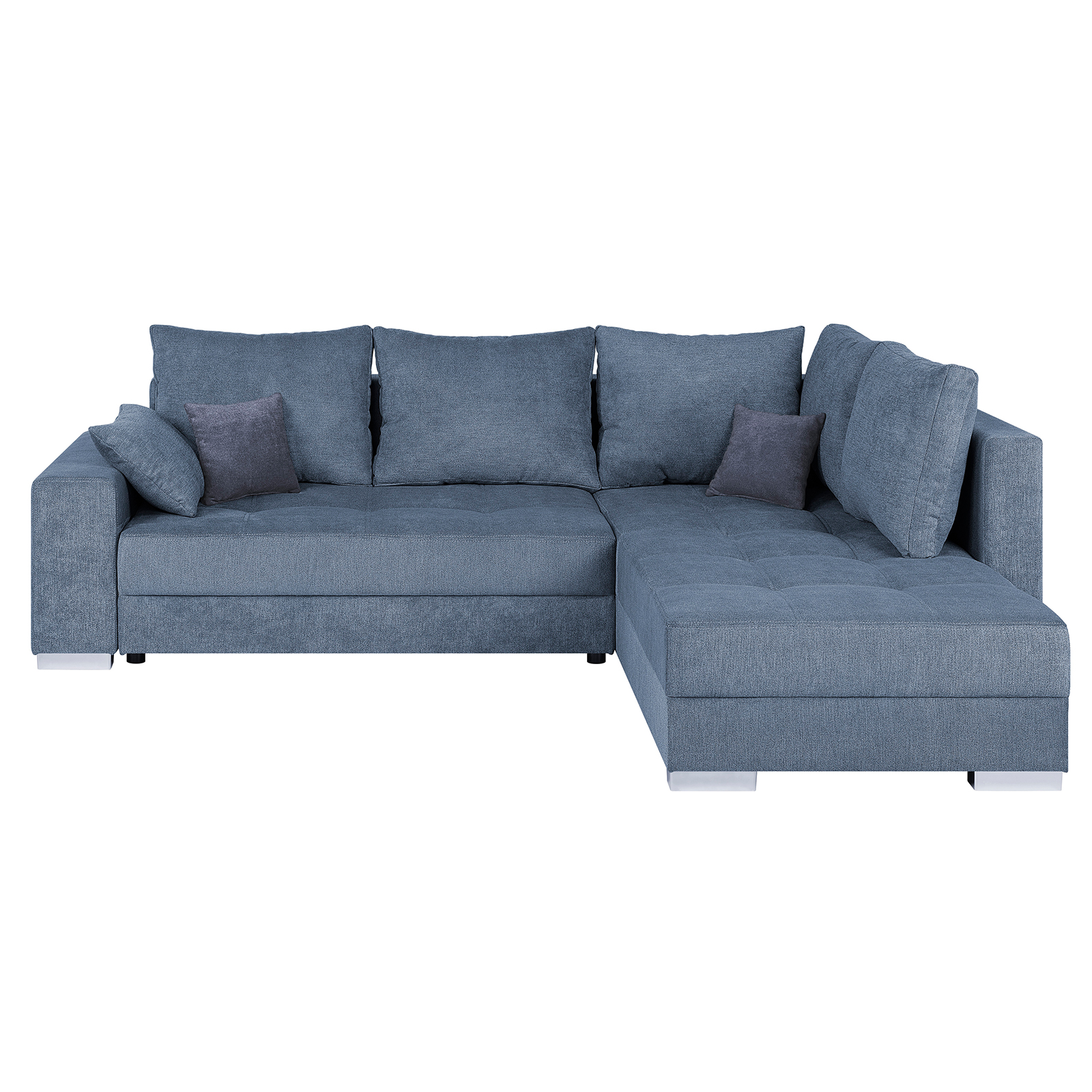 Ecksofa - denim - mit Liegefunktion