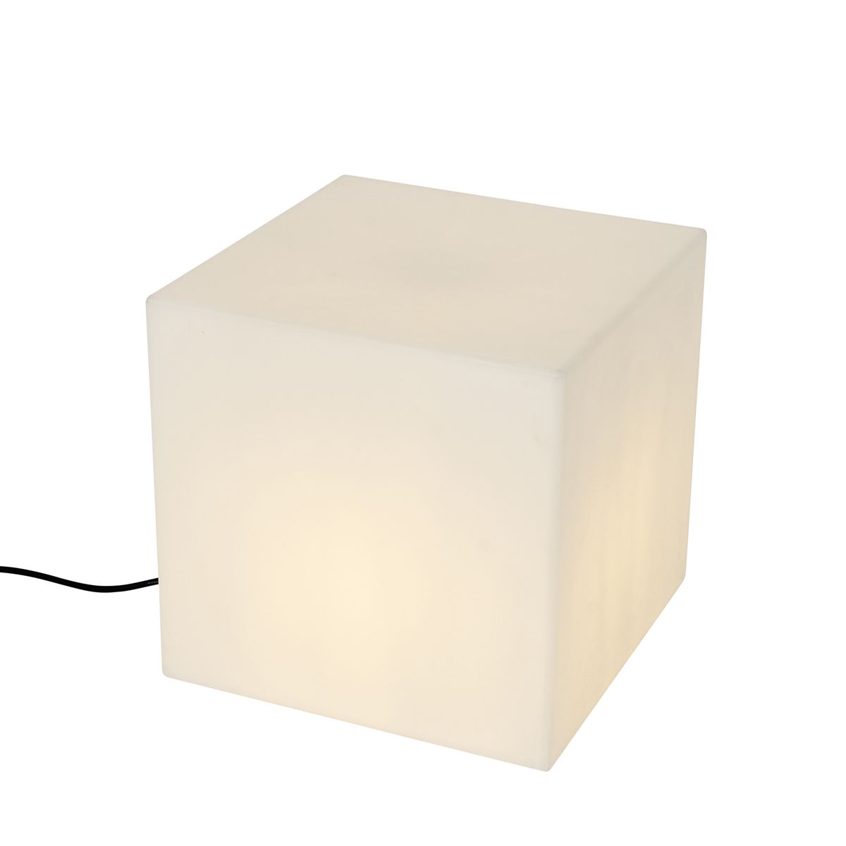 Moderne buitenlamp wit 38 cm vierkant IP44 - Nura
