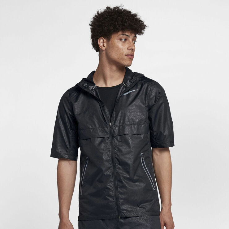 Nike Shield Ss Running Jacket Sort