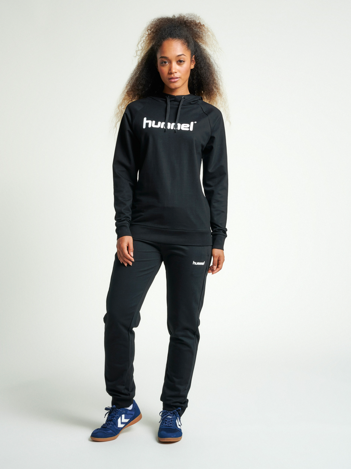 HUMMEL GO COTTON LOGO HOODIE WOMAN