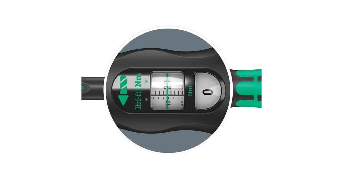 WeraClick-Torque C 1 draaimomentsleutel met omschakelratel﻿, 10-50 Nm  (Zwart/groen, Uitvoering 1/2
