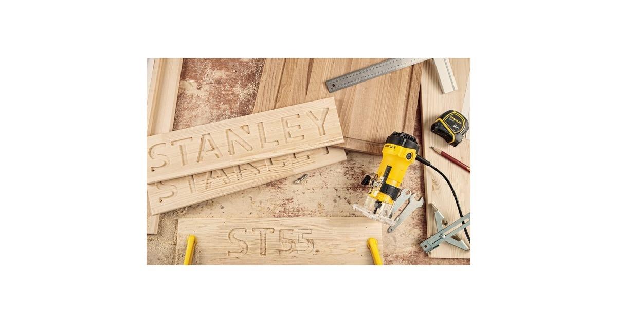 Stanley550W Kantenfrees bovenfrees  (Geel/zwart)