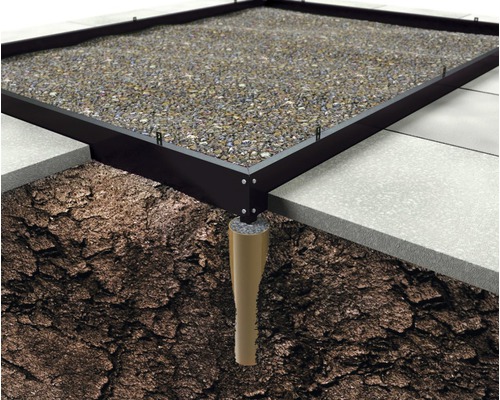 Fundering voor Universal/Magnum 9,9m², Zwart