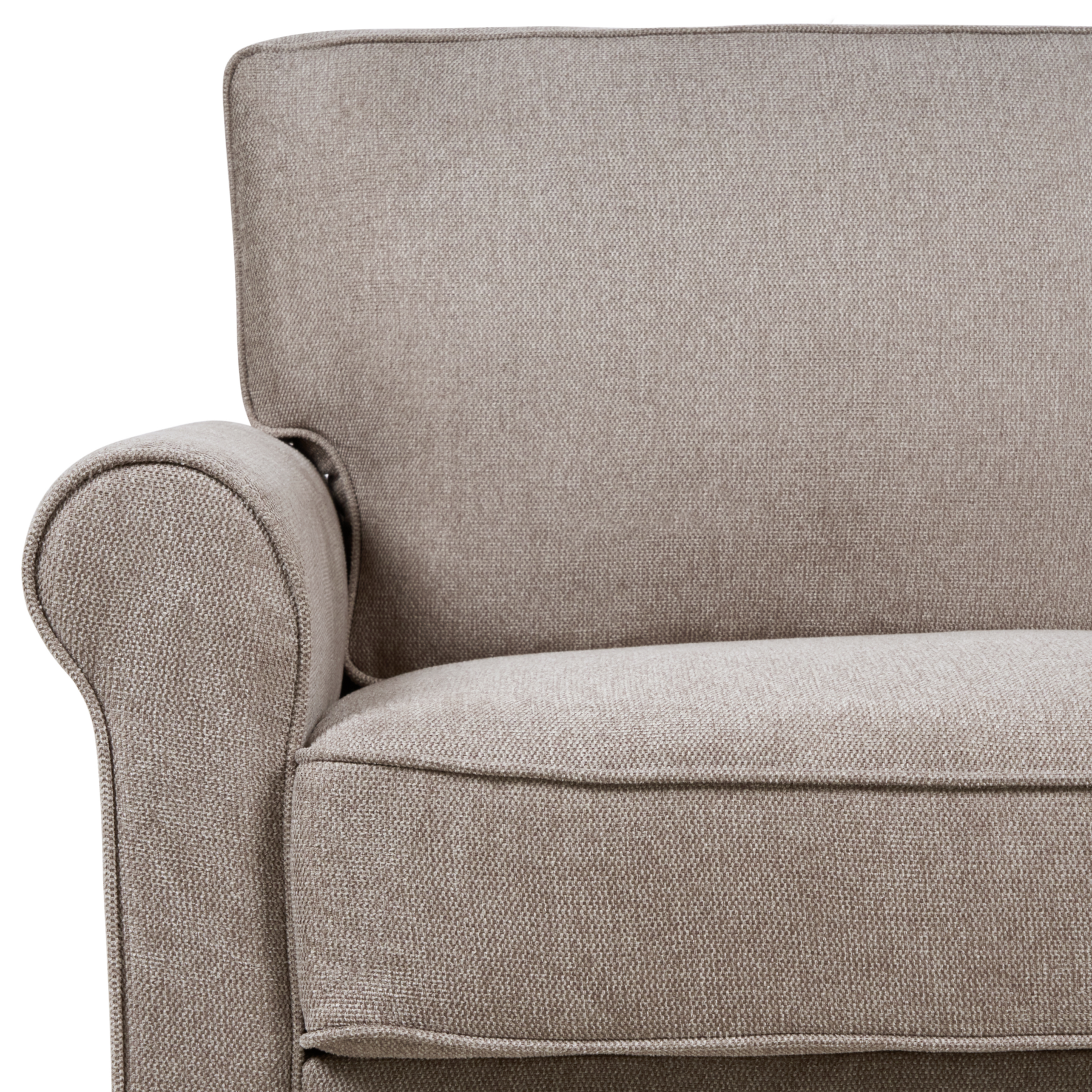 Beliani - RONNEBY  - Tweezitsbank - Lichtbruin - Polyester